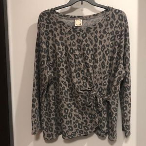 Leopard print sweater